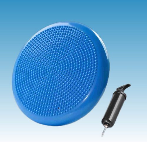 ZZTTLE Kinder Erwachsene Balancekissen Ballsitzkissen mit Luftpumpe, Durchmesser 33cm Balance Training Yoga Matte Massage Board Physiokissen für Core, Koordination, Fitness Rückentraining Pad