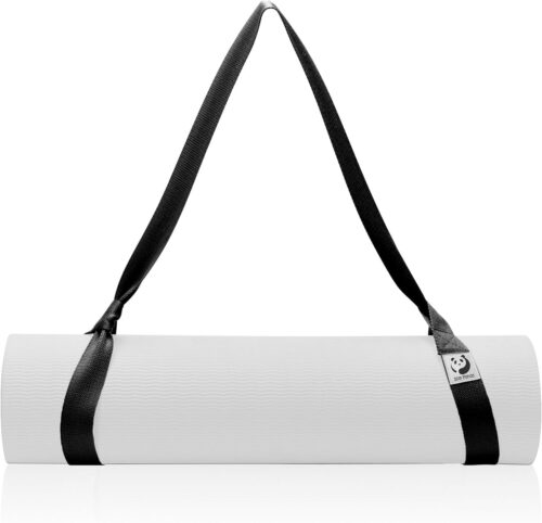 Slim Panda Tragegurt Yogamatte aus Baumwolle, Verstellbare Yogamatten-Carrying Strap für alle Yogamatten Größen, Elastisch Yoga Gurt für Pilates,Dehnen und Fitness