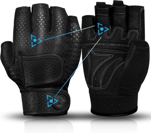 MOREOK Gewichtheber Handschuhe Workout Handschuhe -[3MM Gel] Fitness Handschuhe,Trainingshandschuhe Herren Damen für Krafttraining,Heben, Training, Rudern, Klimmzüge